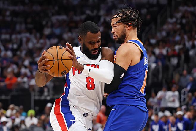 NBA 季后赛：尼克斯布伦森绝杀活塞，小哈达威状态低迷