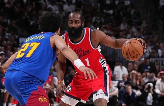 NBA季后赛西部首轮G7：快船负掘金，哈登关键战软脚再成笑谈
