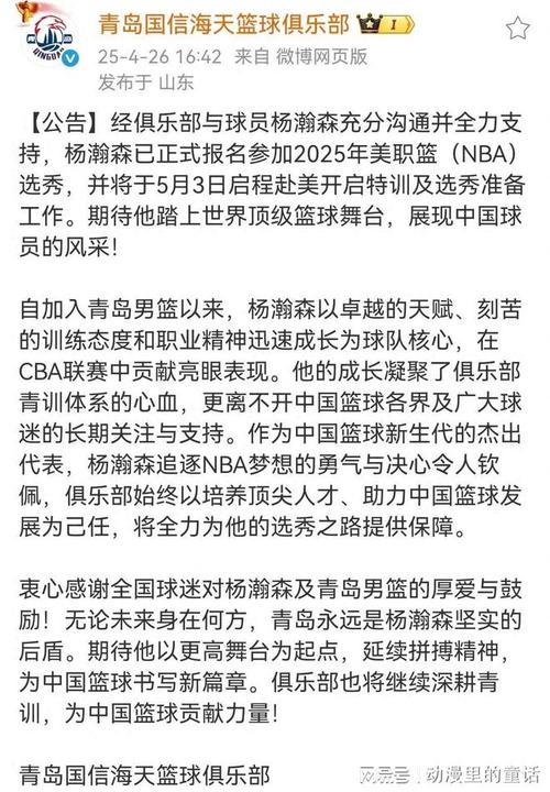 杨瀚森赴美备战选秀，王治郅直言其问题：速度跟不上现代篮球节奏