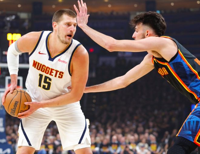 5月6日NBA季后赛半决赛G1：雷霆主场对阵掘金，最终掘金逆转获胜