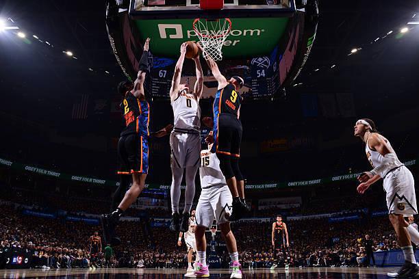 NBA西部半决赛：掘金阿隆-戈登三分绝杀，布劳恩发挥出色获两双