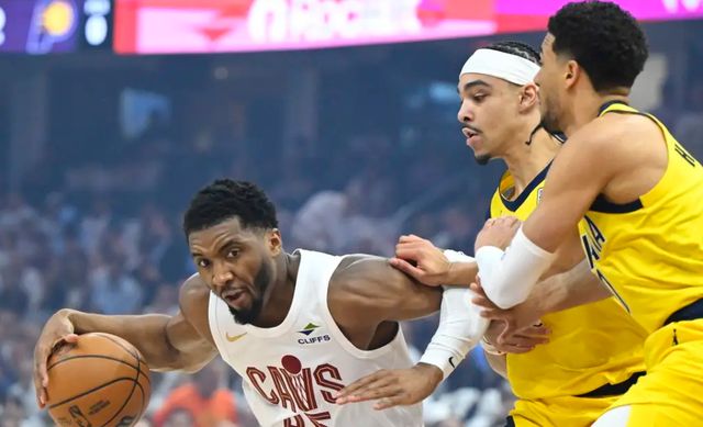 5月7日NBA季后赛西部焦点战：骑士主场落败，哈利伯顿三分绝杀