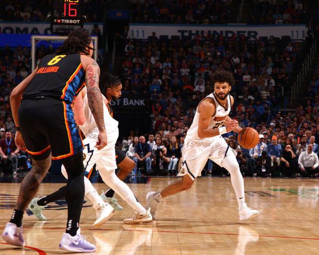 5月8日NBA季后赛半决赛G2：雷霆主场大破掘金，比分1-1平