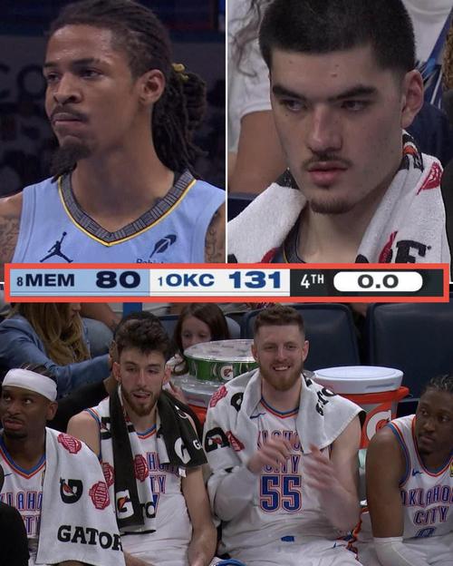 盘点NBA季后赛分差榜前列比赛，雷霆成首支单次季后赛两胜40+球队