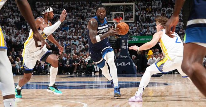 NBA西部半决赛G2：森林狼胜勇士，兰德尔轰准三双破质疑