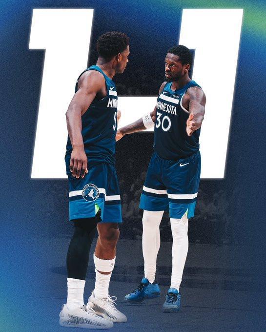 5月9日NBA季后赛西部半决赛G2：森林狼主场大胜，兰德尔创助攻新高