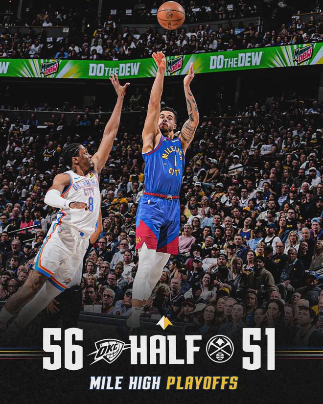 5月10日NBA季后赛西部半决赛G3：掘金主场复仇之战，小波特穆雷等表现几何