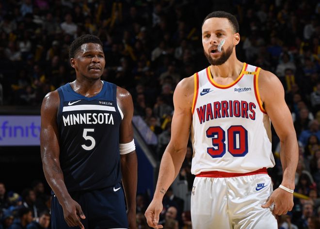 NBA季后赛勇士主场迎森林狼挑战，库里缺阵最终逆转失利